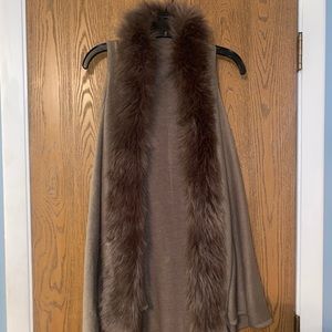 Faux fur vest